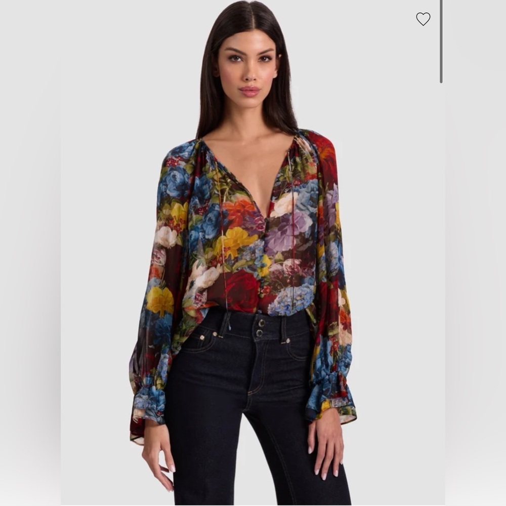 Alice and Olivia Josephine Blouse Size XS